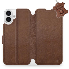 Mobiwear Apple iPhone 16 Plus barna bőr flip tok - L_BRS (5906511375390) tok és táska