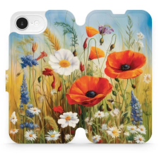 Mobiwear Apple iPhone 16e flip tok - nyári rét (5906511807679) tok és táska