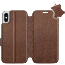 Mobiwear Apple iPhone X barna flipes bőr tok (5903226496112) tok és táska