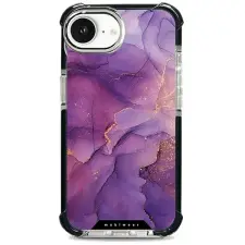 Mobiwear Elite Bumper Apple iPhone 16e / 17e MagSafe tok - lila márvány tok és táska