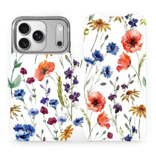 Mobiwear Flip Apple iPhone 17 Pro virágok tok tok és táska