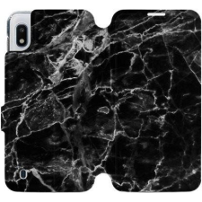 Mobiwear Flip case for Samsung Galaxy A10 - V056P Black Marble (5903226879236) tok és táska