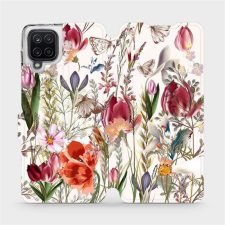 Mobiwear Flip case for Samsung Galaxy A12 - MP01S Blooming meadow (5903516753307) tok és táska