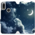 Mobiwear Flip case for Xiaomi Redmi 7 - V145P Night sky with moon (5903226873623)