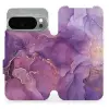 Mobiwear Flip Google Pixel 10 Pro lila márvány tok