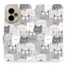 Mobiwear Flip knížkové pro Honor 400 - Kočičky tok és táska