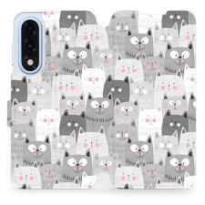 Mobiwear flip knížkové pro OnePlus Nord 5 - Kočičky tok és táska