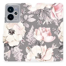Mobiwear Flip knížkové pro Realme 14 5G - Květy tok és táska