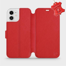 Mobiwear Flip mobile case Apple iPhone 12 - Red - leather - Red Leather (5903516374830) tok és táska