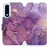 Mobiwear Flip OnePlus Nord 5 lila márvány tok
