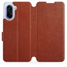 Mobiwear Flip OnePlus Nord CE5 barna tok tok és táska