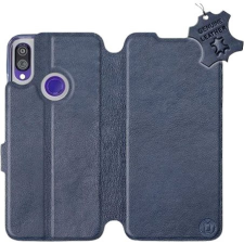 Mobiwear Flip pouzdro na mobil Xiaomi Redmi Note 7 - Modré - kožené - Blue Leather tok és táska
