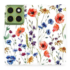 Mobiwear Flip pouzdro pro Motorola Moto G06 power kvítí tok és táska