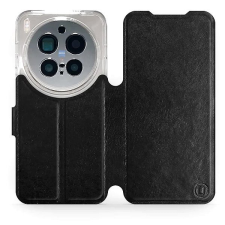 Mobiwear Flip pouzdro pro Vivo X300 Pro černé a šedé tok és táska