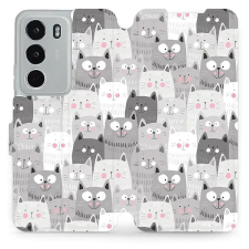 Mobiwear Flip Realme C71 cicák tok tok és táska