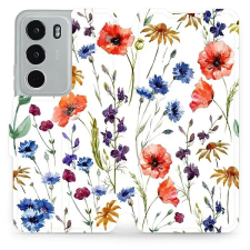 Mobiwear Flip Realme C71 virágok tok tok és táska