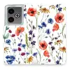 Mobiwear Flip Realme GT 7 virágok tok
