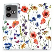 Mobiwear Flip Realme GT 7 virágok tok tok és táska