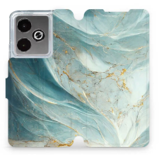 Mobiwear Flip Realme GT 7T zöldes márvány tok (5907861048460) tok és táska