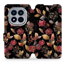 Mobiwear Flip Xiaomi Redmi Note 15 Pro+ 5G aranyszínű levelek tok tok és táska