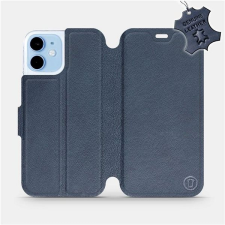 Mobiwear Flipové pouzdro na mobil Apple iPhone 12 mini - Modré - kožené - Blue Leather tok és táska