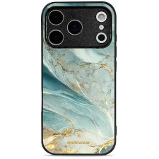Mobiwear Glossy Apple iPhone 17 Pro zöldes márvány fényes tok tok és táska