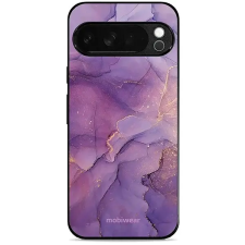 Mobiwear Glossy Google Pixel 10 Pro XL lila márvány fényes tok tok és táska