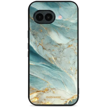 Mobiwear Glossy Google Pixel 10a fényes tok - G022G, zöldes márvány tok és táska
