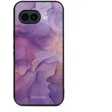 Mobiwear Glossy Google Pixel 10a fényes tok - G050G, lila márvány tok és táska