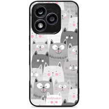 Mobiwear Glossy Honor 400 Lite fényes tok - macskák tok és táska