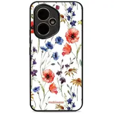 Mobiwear Glossy Honor 400 virágok fényes tok tok és táska
