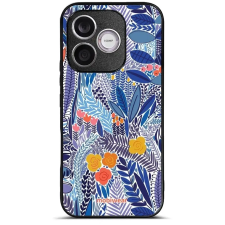 Mobiwear Glossy Honor 600 Lite fényes tok - G037G, kék virágok tok és táska