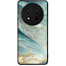 Mobiwear Glossy lesklý pro Honor Magic7 Lite 5G - Zelenkavý mramor tok és táska