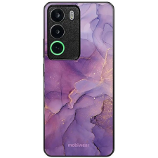 Mobiwear Glossy lesklý pro Realme C71 - Fialový mramor tok és táska