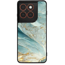 Mobiwear Glossy lesklé pouzdro na Motorola Edge 70 zelenkavý mramor tok és táska