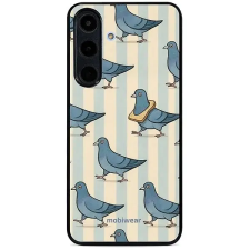 Mobiwear Glossy lesklé pouzdro na Samsung Galaxy S25 FE holubi tok és táska