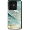 Mobiwear Glossy Realme GT 7 zöldes márvány fényes tok