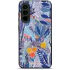 Mobiwear Glossy Samsung Galaxy A37 5G fényes tok - G037G, kék virágok