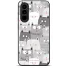 Mobiwear Glossy Samsung Galaxy A37 5G fényes tok - G045G, macskák