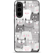 Mobiwear Glossy Samsung Galaxy A37 5G fényes tok - G045G, macskák tok és táska
