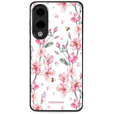 Mobiwear Glossy Samsung Galaxy S25 Edge fényes tok - virágok tok és táska