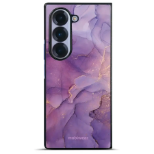 Mobiwear Glossy Samsung Galaxy Z Fold6 fényes tok - G050G, lila márvány tok és táska