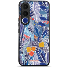 Mobiwear Glossy Vivo V70 FE fényes tok - G037G, kék virágok tok és táska