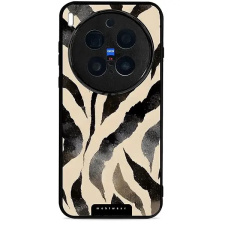 Mobiwear Glossy Vivo X300 Pro zebracsíkok fényes tok tok és táska