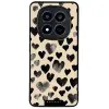 Mobiwear Glossy Xiaomi Redmi Note 15 Pro 5G fekete szívecskék fényes tok