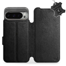 Mobiwear Google Pixel 9 Pro XL fekete bőr flip tok - L BLS tok és táska