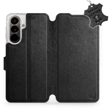 Mobiwear Kožené Flip pouzdro pro Samsung Galaxy A37 5G - černé tok és táska