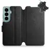 Mobiwear Kožené flip pouzdro pro Samsung Galaxy S26 - černé