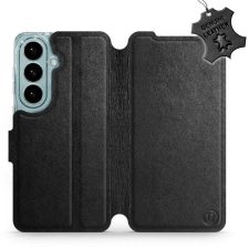 Mobiwear Kožené flip pouzdro pro Samsung Galaxy S26 - černé tok és táska
