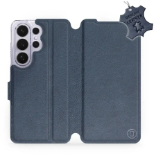 Mobiwear Kožené flip pouzdro pro Samsung Galaxy S26 Ultra - modré tok és táska